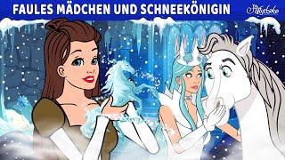 Faules Mädchen und Schneekönigin ️🩵  Märchen für Kinder  Gute Nacht Geschichte