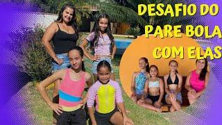 DESAFIO NA ÁREA DA PISCINA COM O DESAFIO DO PARE E COR COM MINHAS AMIGAS