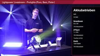 Lightpower Livestream - Prolights Pars Bars Fluter