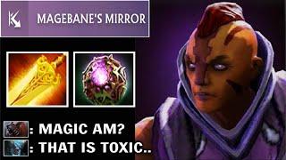 MAGEBANES MIRROR + Octarine Anti-Mage is TOXIC Non-Stop Spell Refrect Imba Magic Build WTF Dota 2