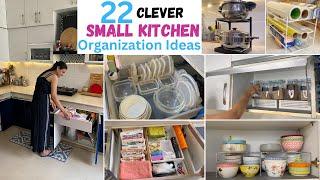 22 *BRILLANT & CLEVER* Small Kitchen Organization Ideas  Ideas to Organize Kitchen Cabinets