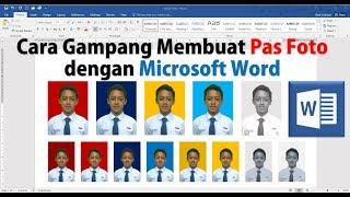 Cara Membuat Pas Foto dengan Microsoft Word