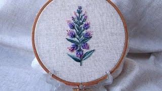 You will be surprised how easy it is to embroider wild flowers. Echium vulgare Flower Embroidery