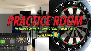  Nathan Aspinall Black 80%  Giveaway & Gameplay  Darts Practice Room  Scolia Florian vs Bot ️