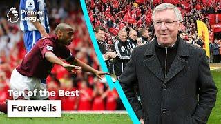 10 Emotional Farewells  Premier League