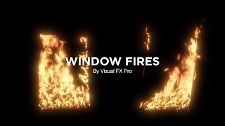 Window Fires - VFX Stock Footage  Visual FX Pro
