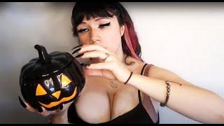 1 Hour fast ASMR Halloween Decor Long Nails Tapping Scratching For Sleep Sounds