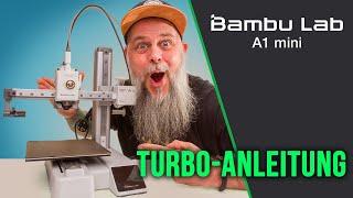 Bambulab A1 Mini Blitzschneller 3D-Drucker Aufbau & Start ️ #3DDruckTutorial