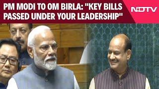 PM Modi Speech  Key Bills Passed Under Your Leadership PM Praises Speaker Om Birla - Full Speech