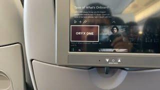 How to use the display screen on Qatar Airways economy