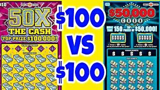 50X THE CASH & $50000 CASH MD LOTTERY SCRATCH OFF TICKETS #scratchers