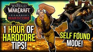 1 Hour Of Hardcore WoW Tips For SELF FOUND Mode  Classic WoW