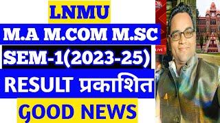 Lnmu PG Result 2023-25 Published