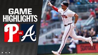 Phillies vs. Braves Game Highlights 7724  MLB Highlights