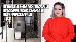 8 Ways to Make Your Small Bathroom Look Larger No Remodeling Necessary SMALL SPACE SERIES