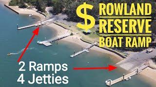 Rowland Reserve Boat Ramp Bayview  Carpark fees and facilities. Best pittwater boat ramp