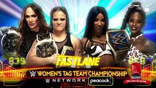 Nia Jax & Shayna Baszler vs Sasha Banks & Bianca Belair - Official Match Card HD - WWE Fastlane 2021