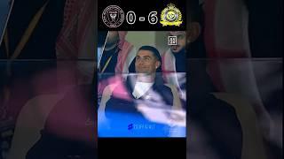 Al Nassr Destroyed Inter Miami 6-0 Ronaldo Smiled On Messi #ronaldo #youtube #football #shorts