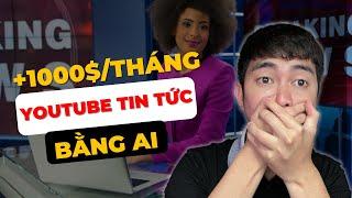 Cách Làm Video Tin Tức Nước Ngoài Kiếm Tiền Youtube - Làm Video Bằng AI 2024