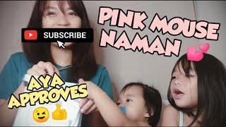 Unboxing my PINK MOUSE from Shopee with the kiddos.