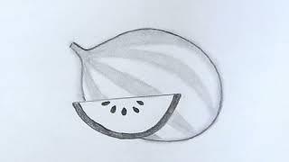 ‍️DRAWING TRICK‍️HOW TO DRAW A WATERMELONEASY DRAWING#summerdrawing @TamilNewArt