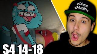 The Amazing World Of Gumball S4 Ep 14-18 REACTION THE AKWARDNESS 