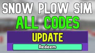 New Snow Plow Simulator Codes  Roblox Snow Plow Simulator Codes January 2024