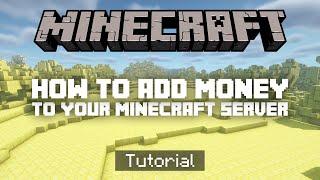 How To Add MONEY To Your Minecraft Server Tutorial