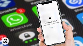 How to lock whatsapp in iPhone without app locker  iPhone whatsapp locker