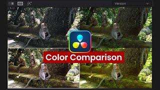 Davinci Resolve Color Comparison Versions Split Screen Groups Image Wipe