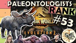 DISCOVERED and MOCKED  Paleontologists rank NASUTOCERATOPS in Jurassic World Evolution 2