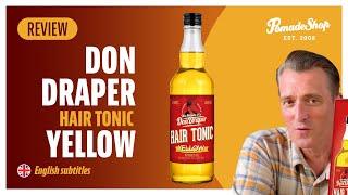 Brilliant performance without grease stains  Don Draper Hair Tonic Yellow  German + subtitles