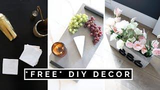 DIY HOME DECOR FOR FREE  WEST ELM INSPIRED DIY ROOM DECOR