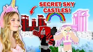 *SECRET* Opposite Twin SKY CASTLE In Minecraft