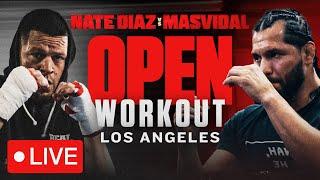 Nate Diaz vs Jorge Masvidal OPEN WORKOUTS LIVE
