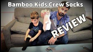 Bamboo Kids Crew Socks - Try on and REVIEW