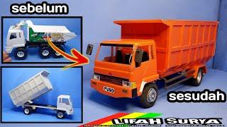 MODIF TRUK PLASTIK jadi ffuso dump truck _ pipa pvc