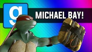 Gmod Michael Bay Movie - Ninja Turtle Chain Explosion Garrys Mod Sandbox Funny Moments
