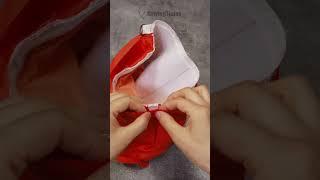 Easy way to sew a Flap Crossbody Bag  Neat bottom corner sewing tips & tricks #sewingtimes #shorts
