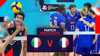 Highlights  Italy vs. France - CEV U22 Volleyball European Championship 2024  Gold Medal