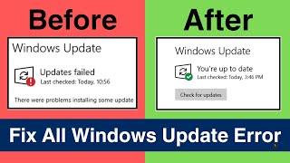 How To Fix All Windows Update Error Problems In Windows 1110 2024