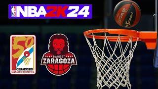 LIGA ENDESA 20232024 Monbus Obradoiro vs Casademont Zaragoza SIMULACIÓN  NBA2K24 4K