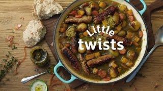 Sausage stew with green pesto  Little Twists