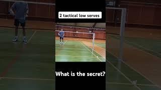 BADMINTON Tactical Low Serve #badminton #bulutangkis