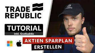 Trade Republic Aktien Sparplan erstellen  Erklärung zum Einrichten & Anlegen Tutorial