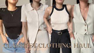 *CLASSY* TRY-ON CLOTHING HAUL ️ Knitted Tops Coords Jeans etc • Joselle Alandy