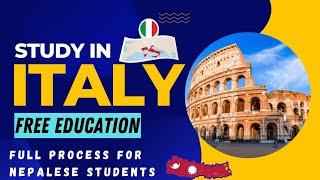 Study in ITALY - Full Process for Nepalese Students  Admission - Visa  Full Scholarship