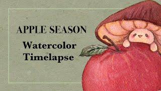 Apple season - Watercolor Speedpaint