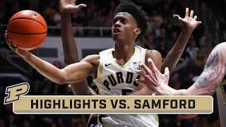 Samford at Purdue  Highlights  Big Ten Basketball  Nov. 6 2023