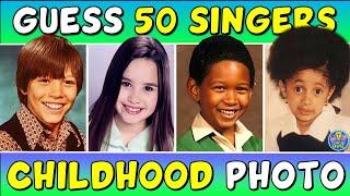 Guess the 50 SINGERS FROM A CHILDHOOD PHOTO QUIZ  TRIVIACHALLENGE